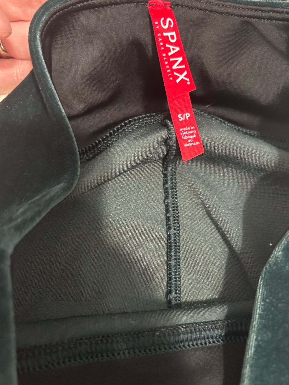SPANX  Luxe Lift Velvety Emerald Green Leggings | Size Small | - Picture 7 of 9